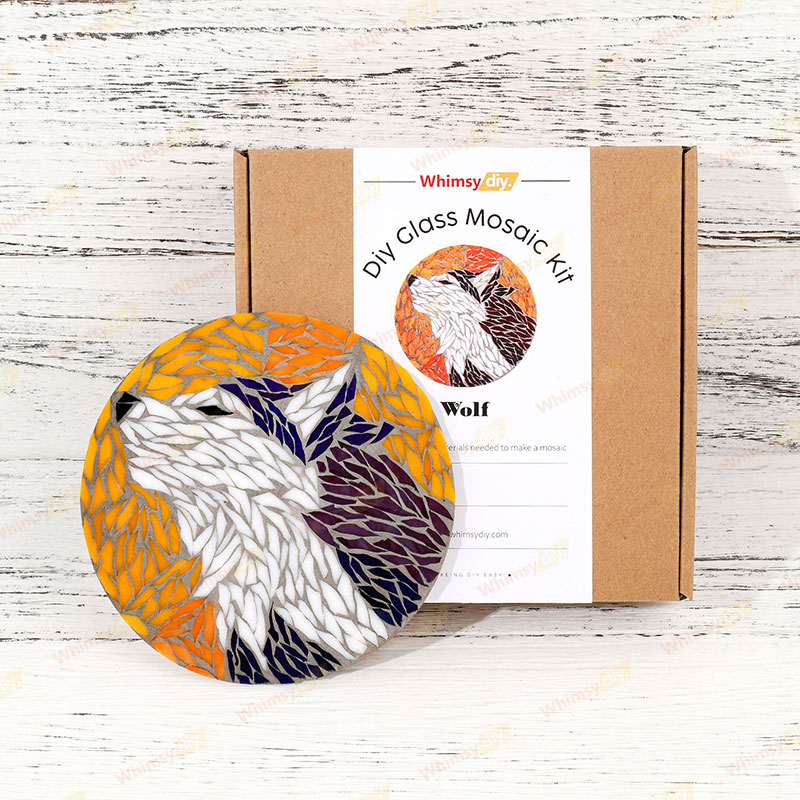 Wolf Glass Mosaic Kit [New Pre-Order Special: Ships February 28th]