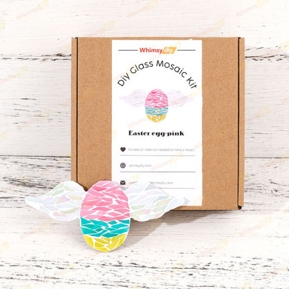 Easter wings colored egg glass mosaic kit [New Pre-Order: Ships February 28th]