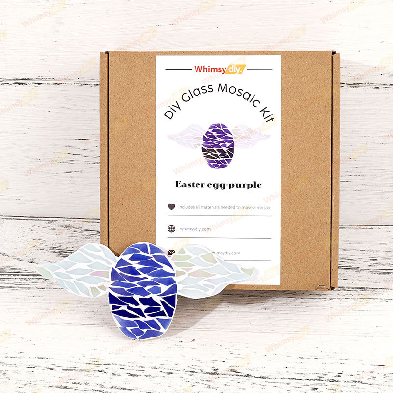 Easter wings colored egg glass mosaic kit