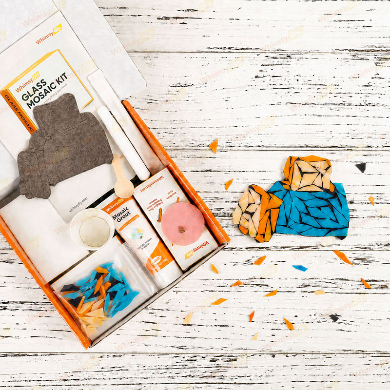 Whimsy DIY Fridge Magnet- bread maker Glass Mosaic Kit Puzzles