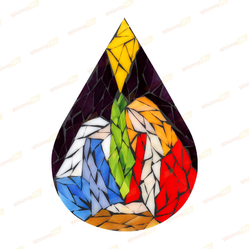 Whimsy DIY Holy Family  Glass Mosaic Kit Puzzles