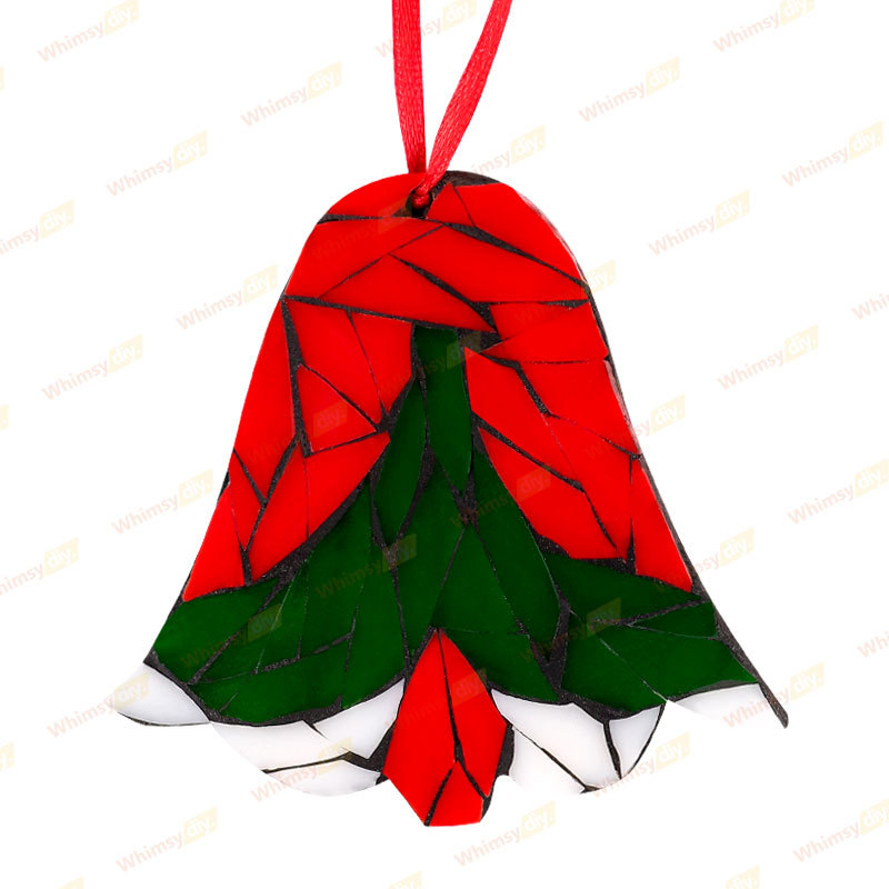 Christmas Bells Christmas Ornaments Glass Mosaic Kit-Style 1