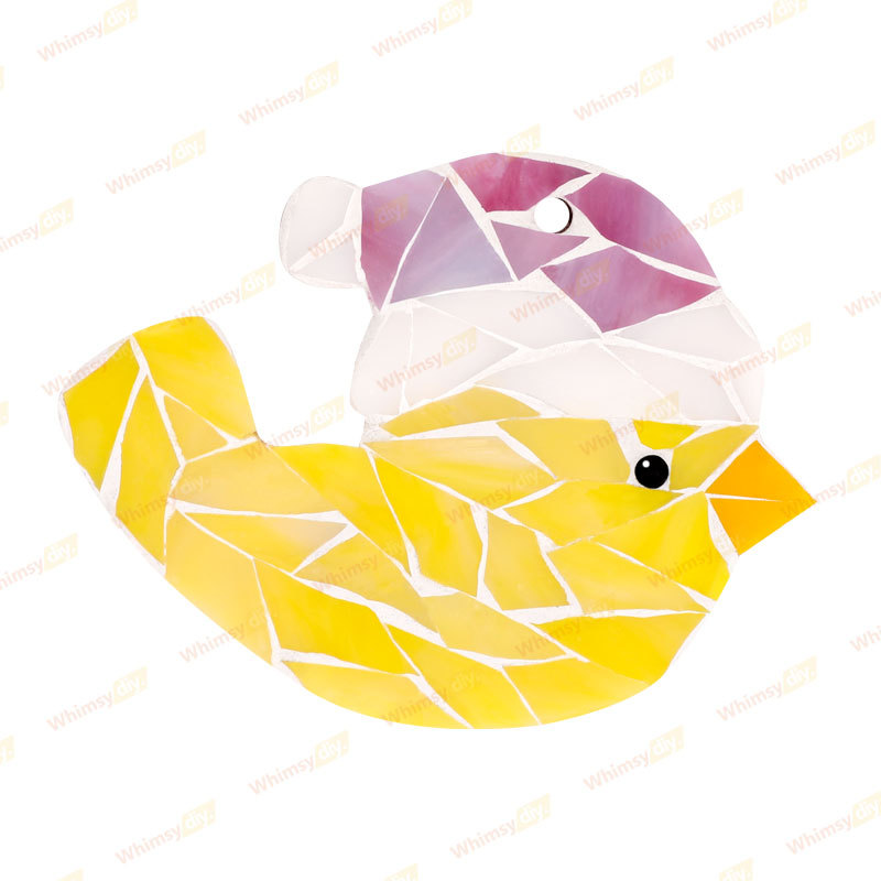 Winter Birds Christmas Ornaments - Style 1 Glass Mosaic Kit