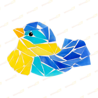 Cowl Bird Christmas Ornaments Glass Mosaic Kit