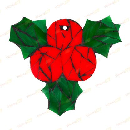 Holly Berry Glass Mosaic Kit
