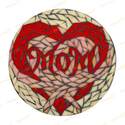 Whimsy DIY Heart of Mom Glass Mosaic Kit Puzzles