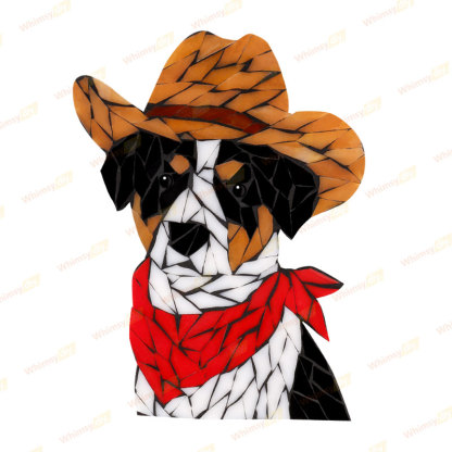 Cowboy Dog Glass Mosaic Kit