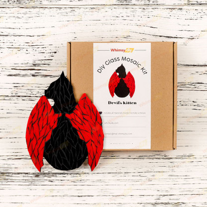 Demon Kitten Glass Mosaic Kit