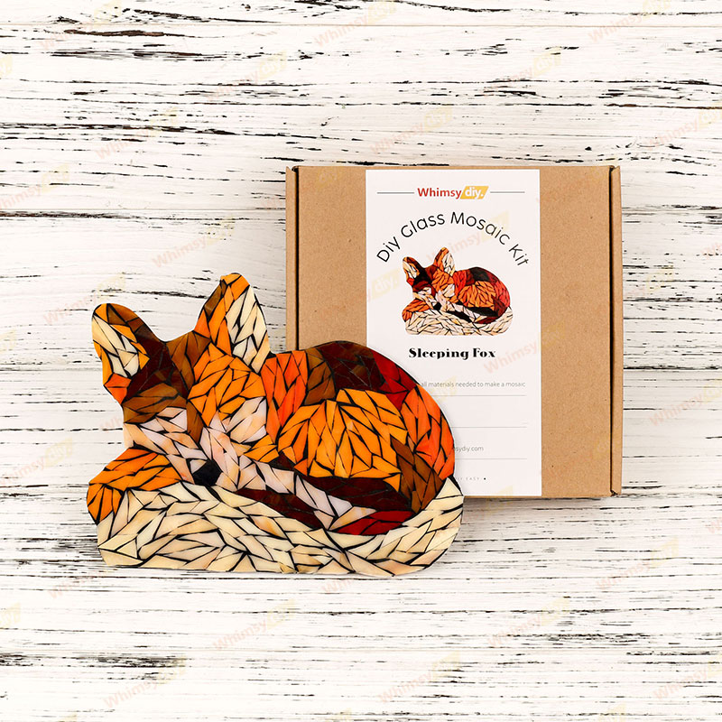 Sleeping Fox Glass Mosaic Kit