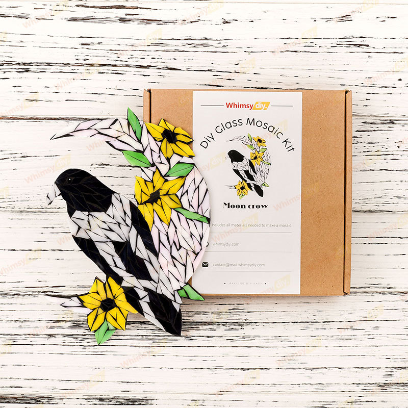 Moon Crow Glass Mosaic Kit