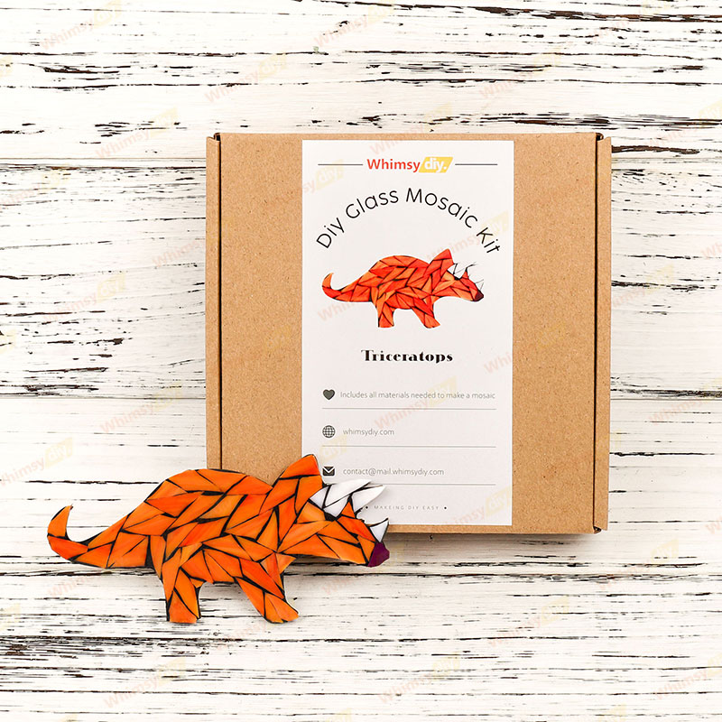Triceratops Glass Mosaic Kit