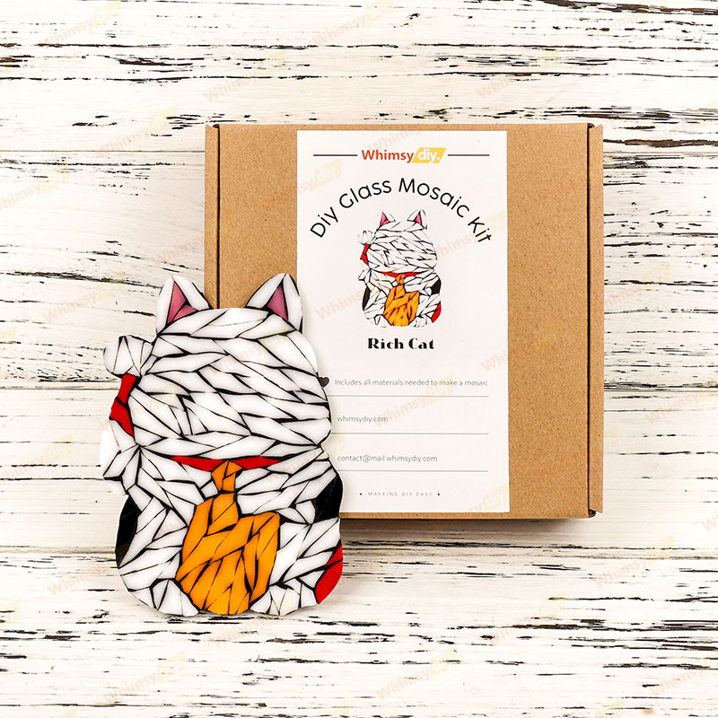Fortune Cat Glass Mosaic Kit