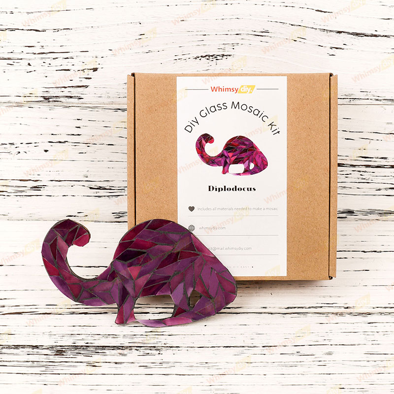 Diplodocus Glass Mosaic Kit-Ships on 8/10