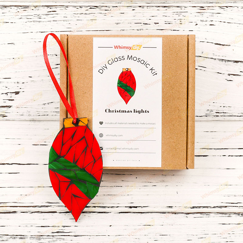 Christmas Lights Glass Mosaic Kit