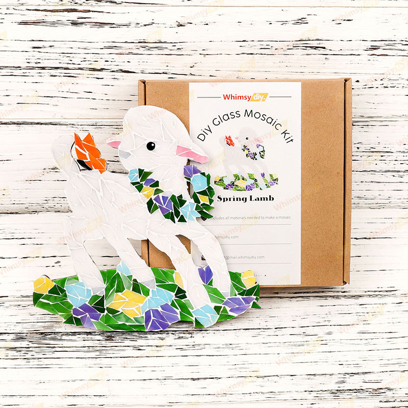 Spring Lamb Glass Mosaic Kit