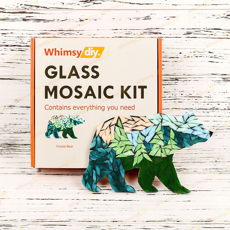 Forest Bear Glass Mosaic Kit