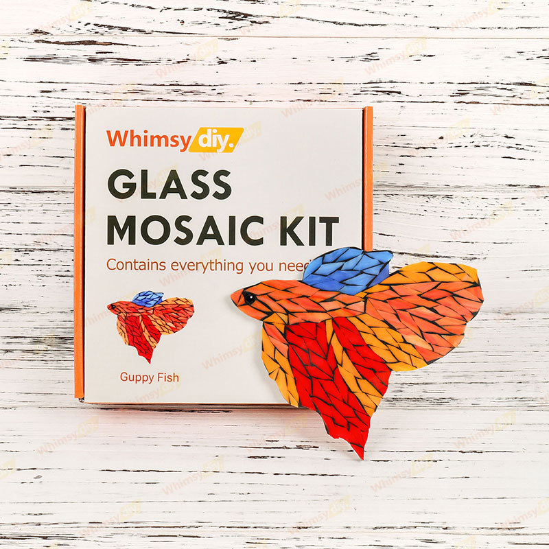 Guppy Fish Glass Mosaic Kit