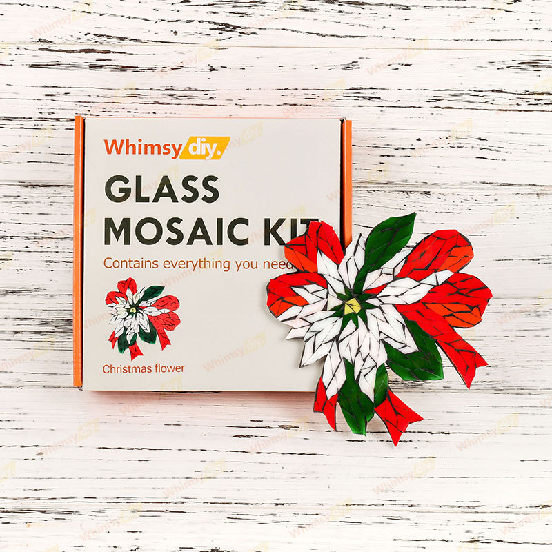 Christmas Flower Glass Mosaic Kit