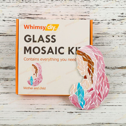 Whimsy DIY Mother and Child Glass Mosaic Kit Puzzles