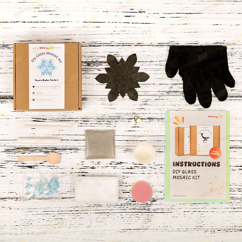 Snowflake - Style 1 Glass Mosaic Kit