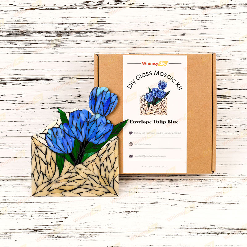 Envelope Tulip Stained Glass Mosaic Kit