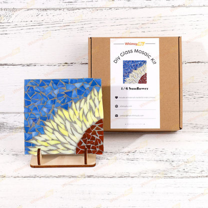 1/4 Sunflower Glass Mosaic Kit