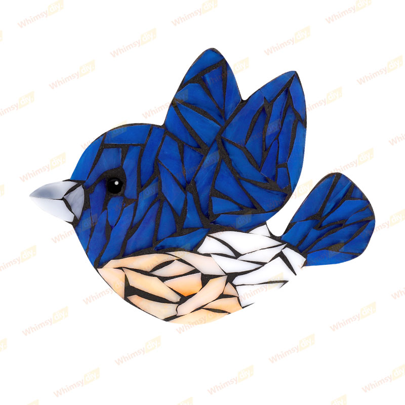 Flying Bluebird Glass Mosaic Kit