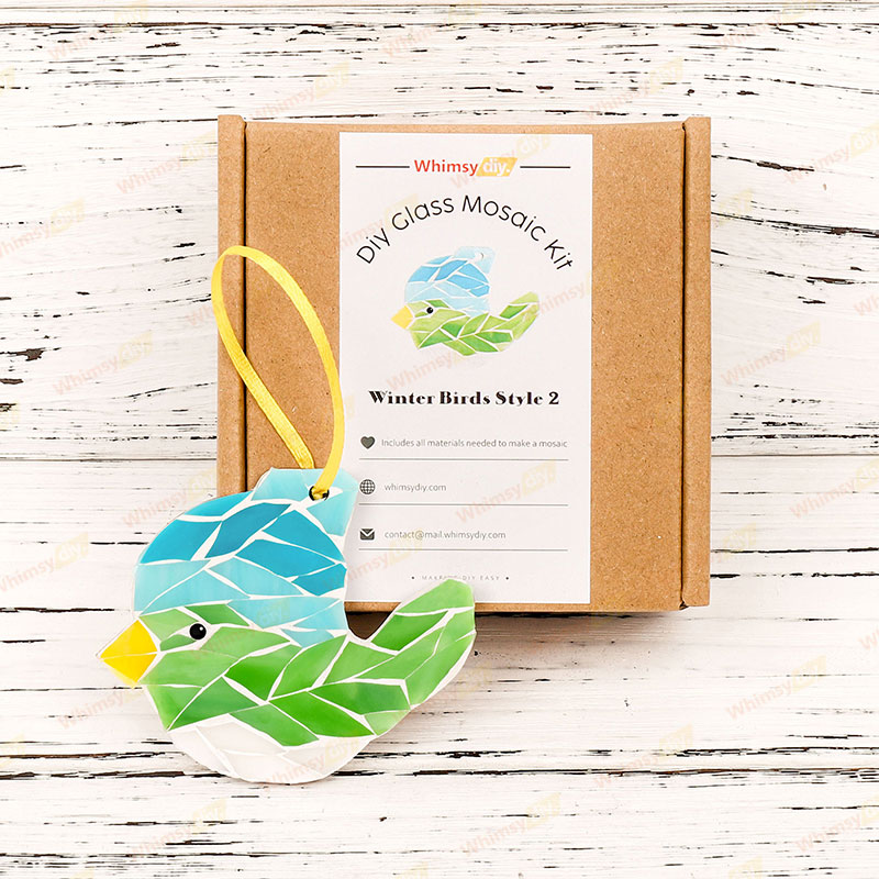 Winter Birds - Style 2 Glass Mosaic Kit