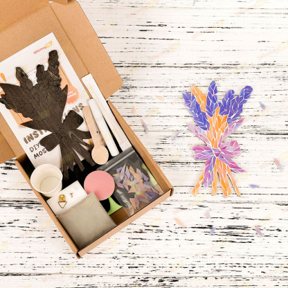 Lavender Bouquet Glass Mosaic Kit