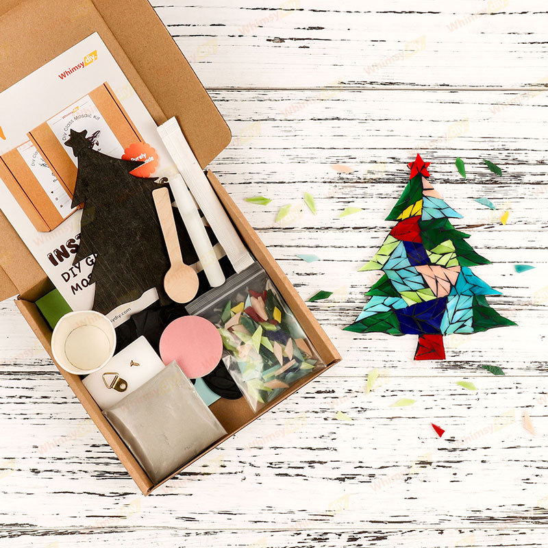 Christmas Tree Glass Mosaic Kit