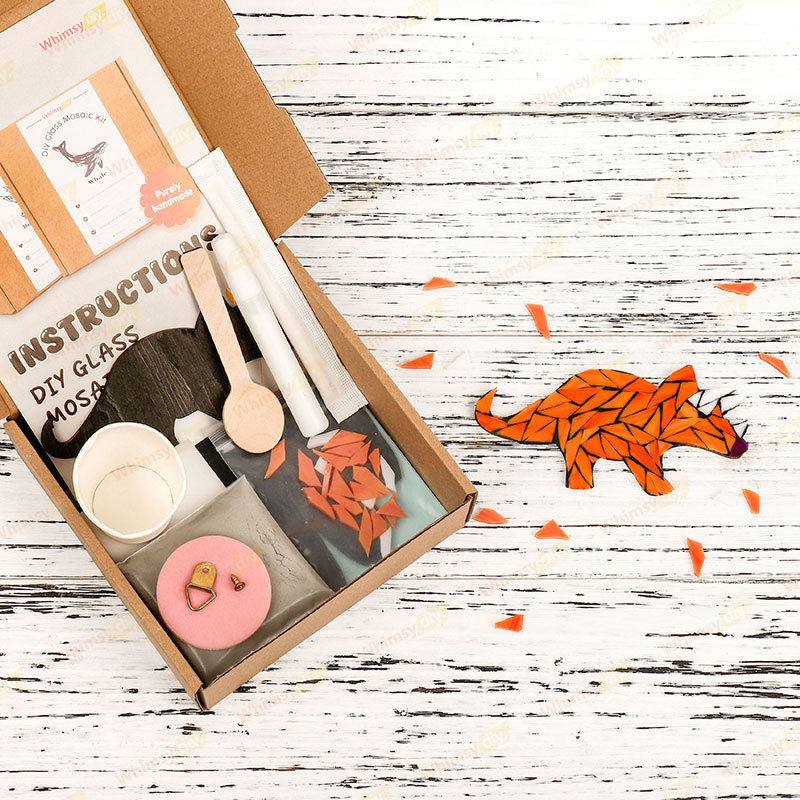 Triceratops Glass Mosaic Kit