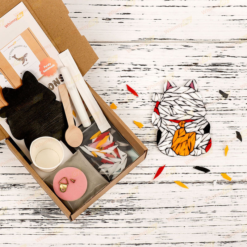 Fortune Cat Glass Mosaic Kit