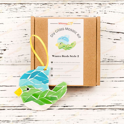 Winter Birds - Style 2 Glass Mosaic Kit