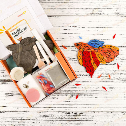 Guppy Fish Glass Mosaic Kit