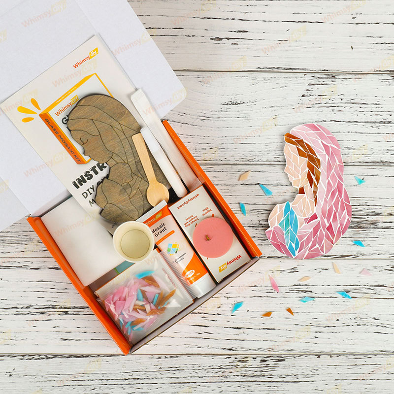Whimsy DIY Mother and Child Glass Mosaic Kit Puzzles
