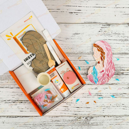 Whimsy DIY Mother and Child Glass Mosaic Kit Puzzles