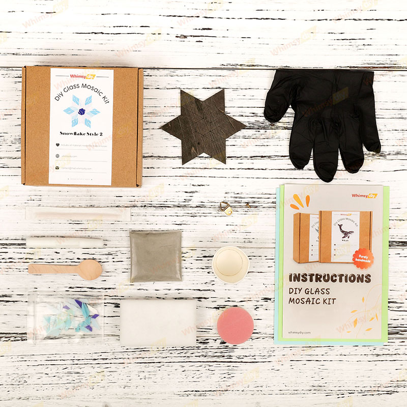 Snowflake - Style 2 Glass Mosaic Kit