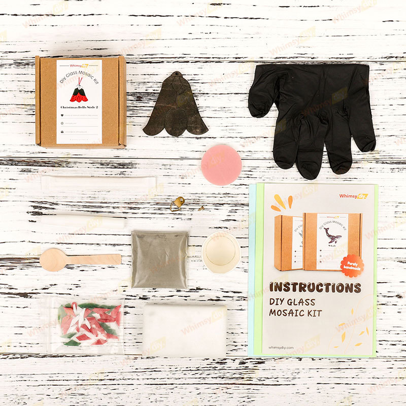 Christmas Bells Ornaments Glass Mosaic Kit-Style 2