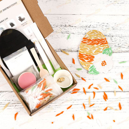 Flower Easter Egg Glass Mosaic Kit [New Pre-Order Special: Ships February 28th]