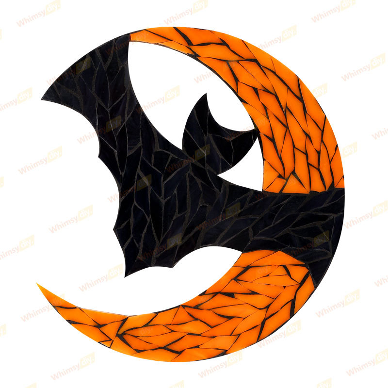 Moon Bat Glass Mosaic Kit