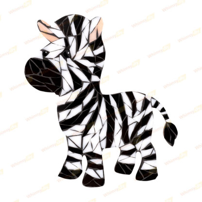 Zebra Glass Mosaic Kit-Ships on 8/10