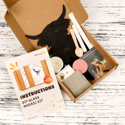 Highland Cow Glass Mosaic Kit