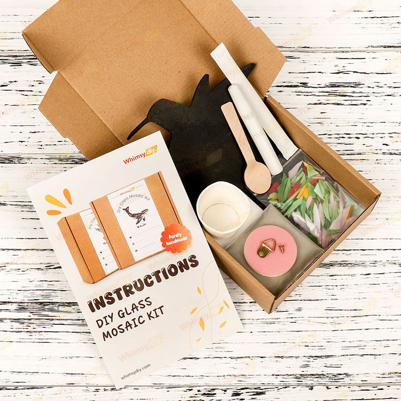 Hummingbird Flower Glass Mosaic Kit