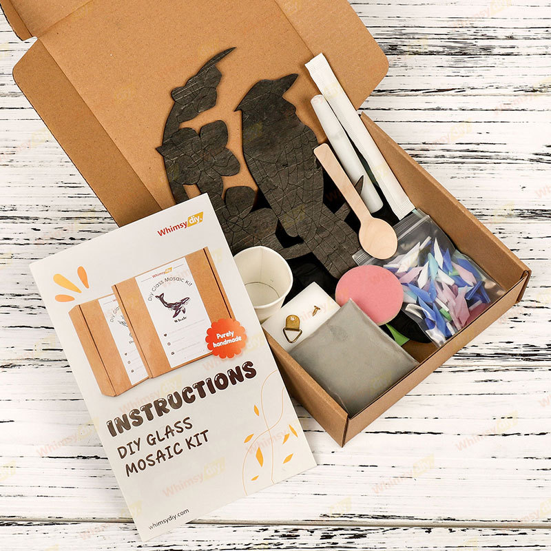 Moon Bluebird Glass Mosaic Kit