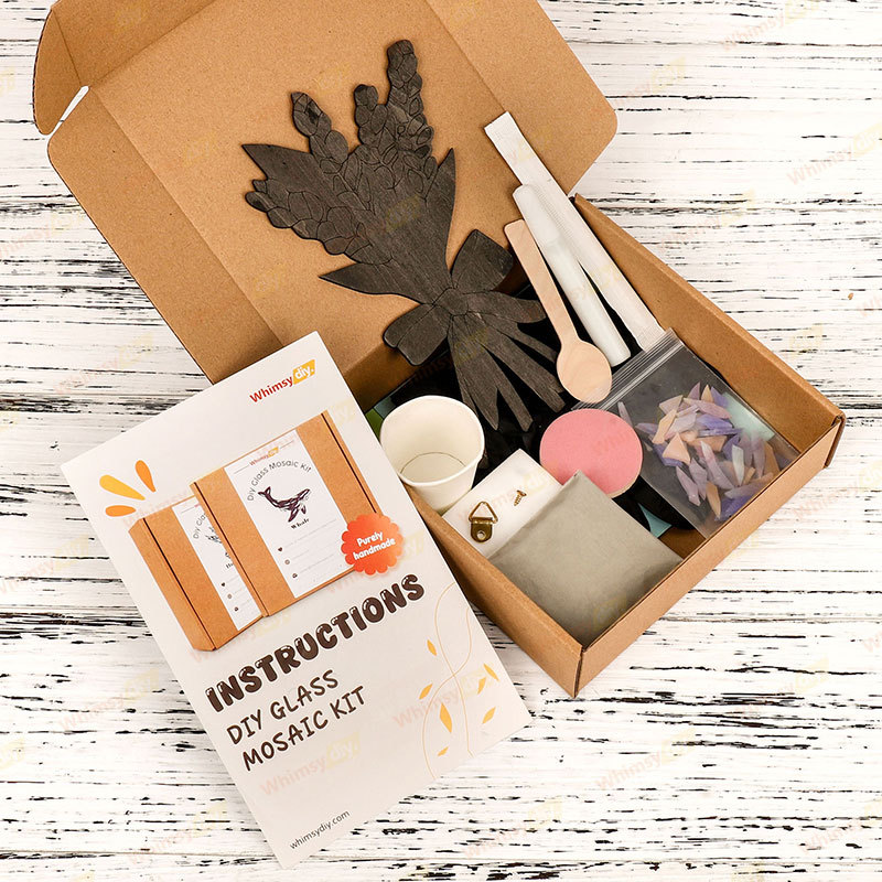 Lavender Bouquet Glass Mosaic Kit