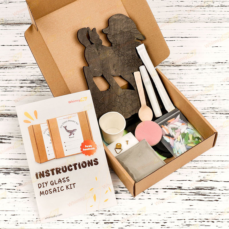 Spring Lamb Glass Mosaic Kit