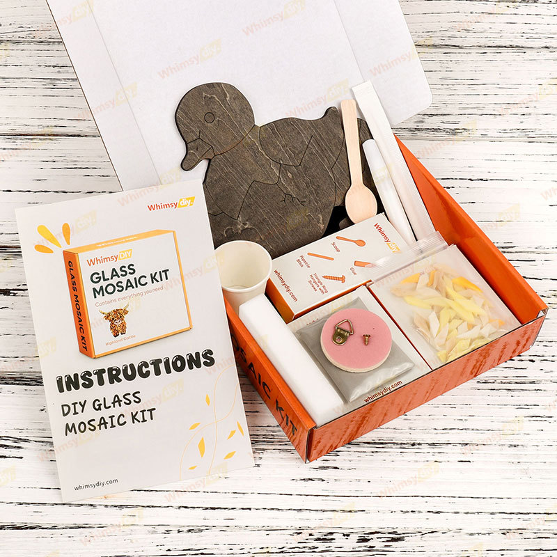 Hatchling Duck Glass Mosaic Kit