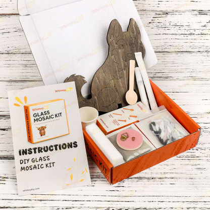 Huskies Glass Mosaic Kit