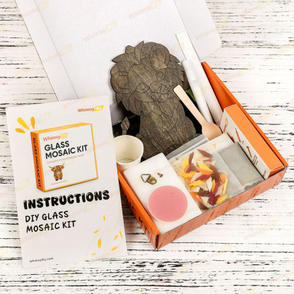 Cute Lion Glass Mosaic Kit