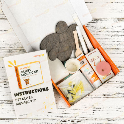 Whimsy DIY Bee Glass Mosaic Kit Puzzles